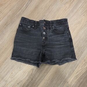 J. Crew Dark Gray Black Jean Shorts Size 26